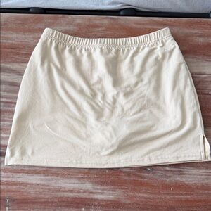 Cream Mini Skirt